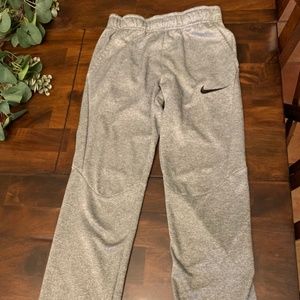 Nike Dri Fit Training Pants Gray Boys Large